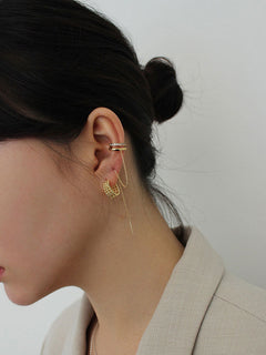 925 Sterling Silver Ear Clip One-piece Earrings