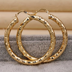 European And American Simple Retro Golden Women's Classic Earrings