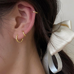 Simple Niche High Sense Ear Clip Female Texture Ear Ring