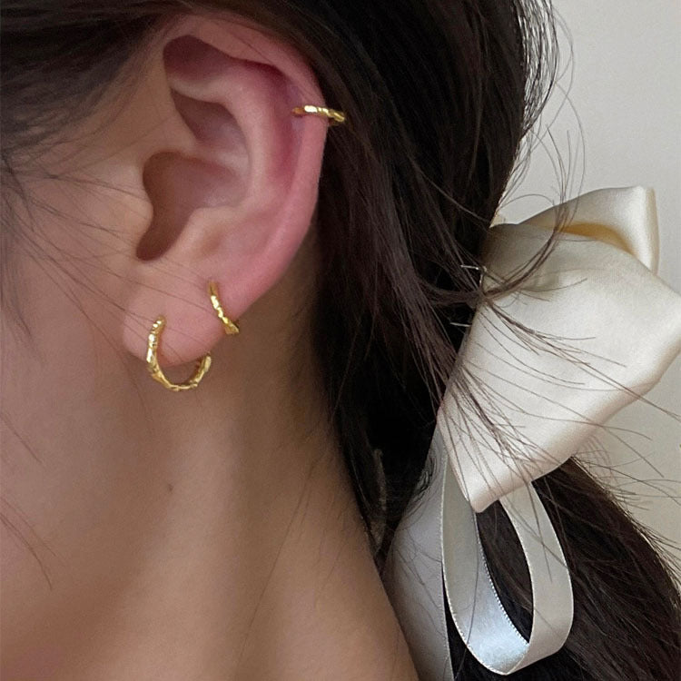 Simple Niche High Sense Ear Clip Female Texture Ear Ring