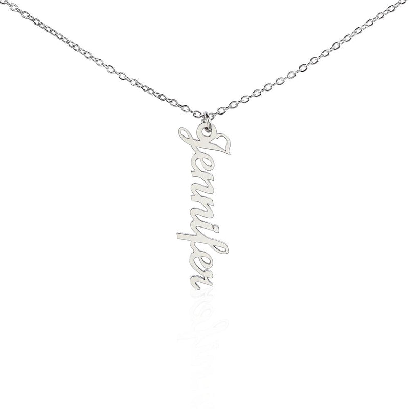 Vertical Names Necklace