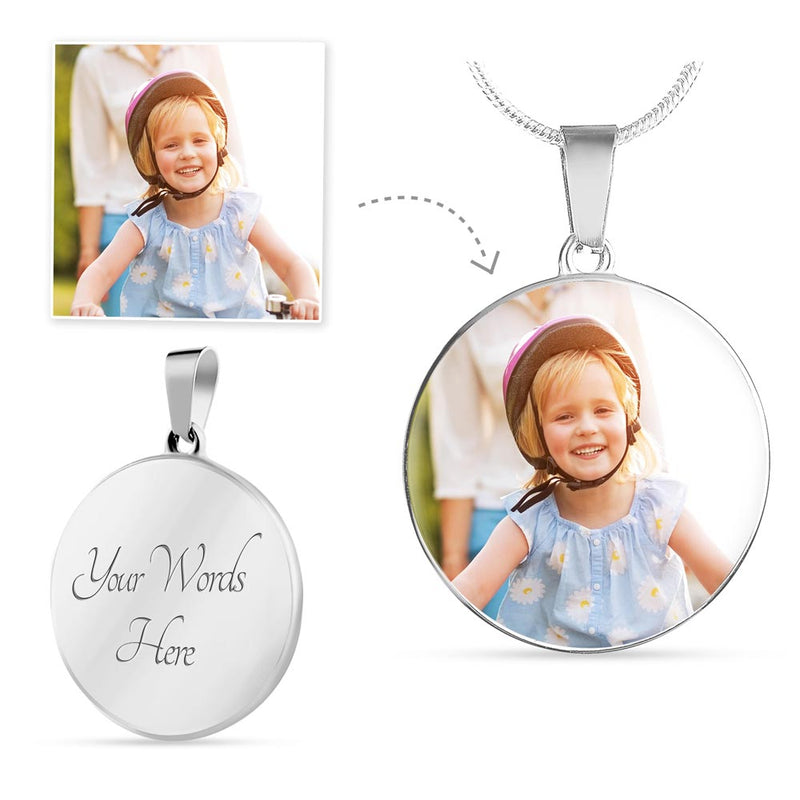 Photo Keepsake Round Necklace