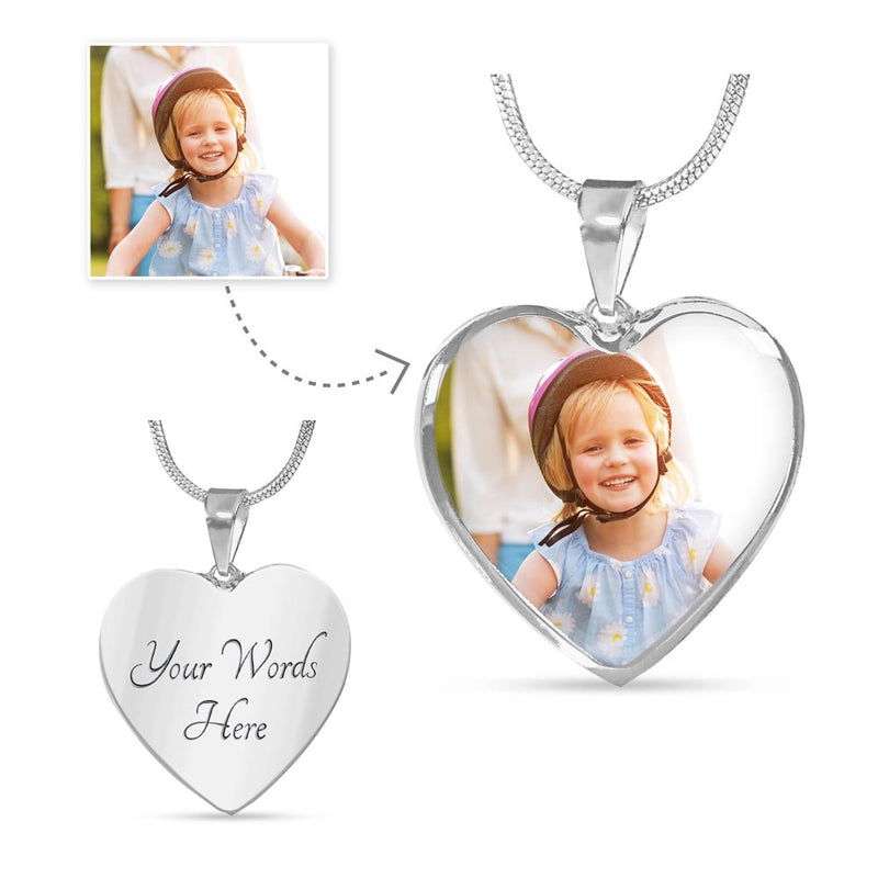Photo Keepsake Heart Necklace