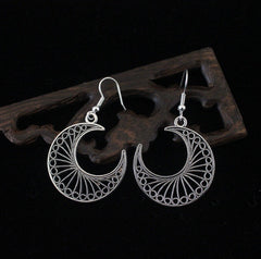Silver Tibetan Silver Earrings Original Antiquity
