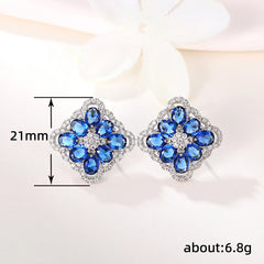 Personalized Design Exaggerated High Sense Unique Dignified Flowers All-match Ear Studs