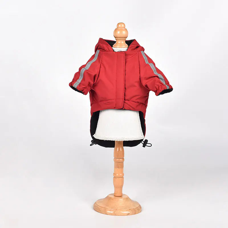 Winter Dog Jacket - Thick Fleece Waterproof Hoodie
