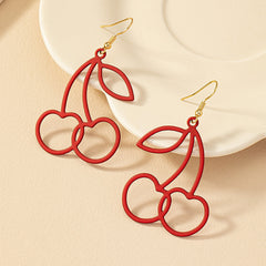 Korean Ins Style Fashion Sweet Cherry-shaped Earrings