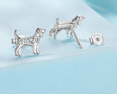 Golden Retriever Mini Ear Studs Exquisite And Cute