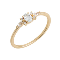 S925 Sterling Silver Ring For Women Sky Blue