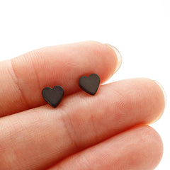 European And American All-matching Small Stainless Steel Geometric Heart-shaped Ear Studs