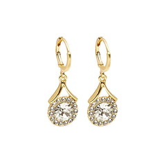 European And American Style Earrings Personalized Minority Rhinestone Earrings