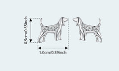 Golden Retriever Mini Ear Studs Exquisite And Cute