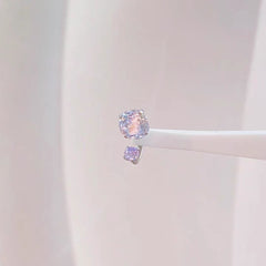 Ear Bone Stud Horseshoe Ring Earrings