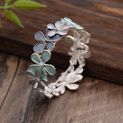 Flower Elastic Bracelet Women's High-grade Alloy Hand Bracelet