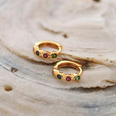 Simple Colorful Fashion INS Style Eardrop Earring