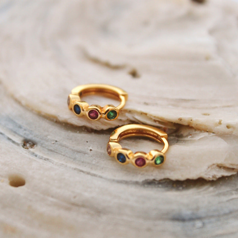 Simple Colorful Fashion INS Style Eardrop Earring