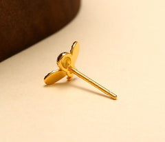 S925 Silver Fashion Simple Little Bee Ear Studs Light Luxury Personality