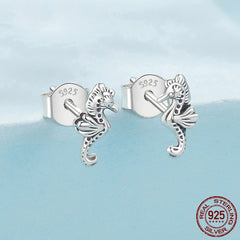 S925 Silver Small Sea Stud Earrings
