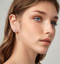 S925 Sterling Silver Basketball Stud Earrings