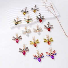Bee Ear Studs Colorful Insect Earrings Fashion