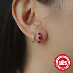 S925 Sterling Silver Temperamental Women's High Sense Mori Fairy Style Earrings