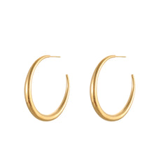 Hoop All-match Titanium Steel Earrings Simple Style