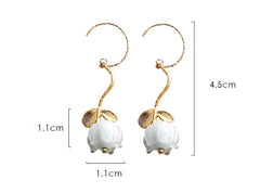 Wind Chime Flower High-end Earrings And Earrings S925 Female
