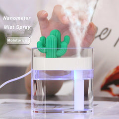 Transparent Cactus Acrylic Humidifier